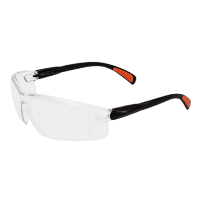 عینک ایمنی توتاص با دسته ضد لغزش مدل AT113 لنز شفاف