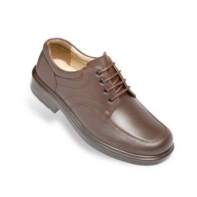 کفش مردانه فرزین مدل لرد بندی طبیعی قهوه ای